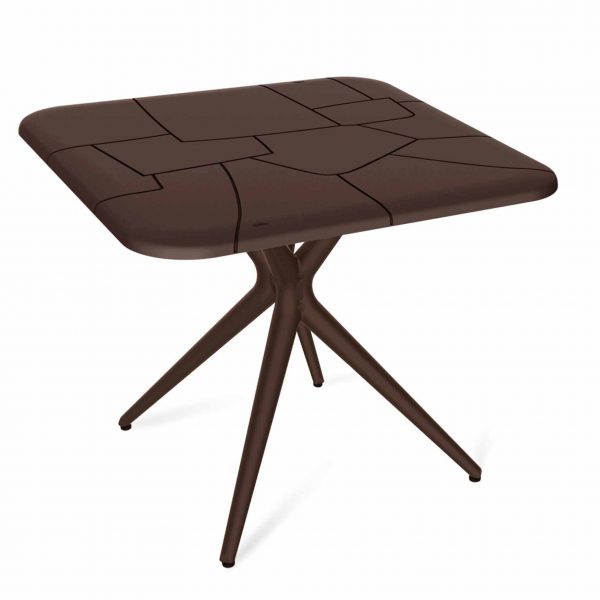 Пластиковый стол SHT-TU30/TT30 83/83 коричневый