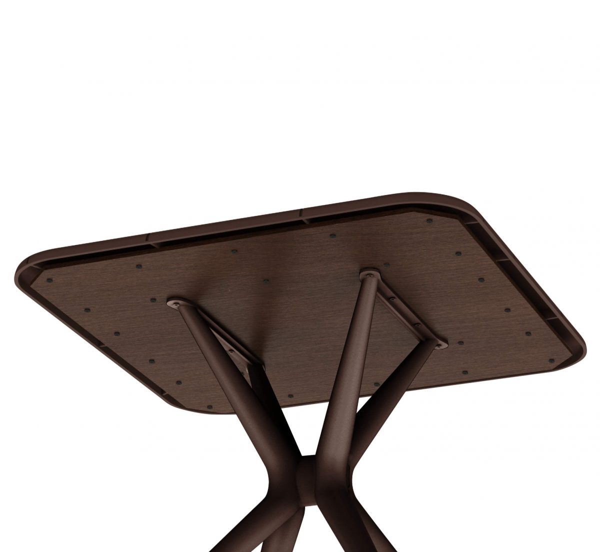 Пластиковый стол SHT-TU30/TT30 83/83 коричневый