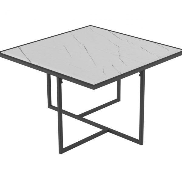 Стол журнальный “Квинс” (серый бетон)